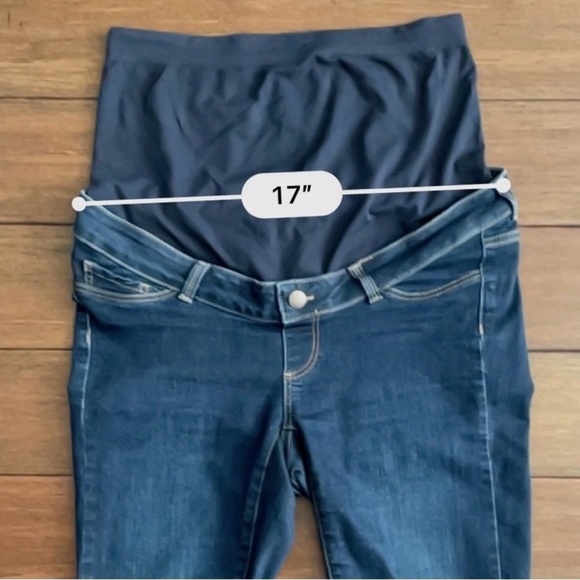 Seraphine Maternity Organic Cotton Indigo Maternity Jeans Size 8 - Picture 6 of 9